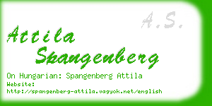 attila spangenberg business card